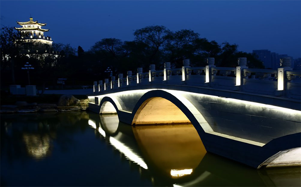 天津水上公園景觀照明